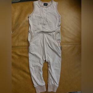 Little Bipsy Striped Sleeveless Jumpsuit